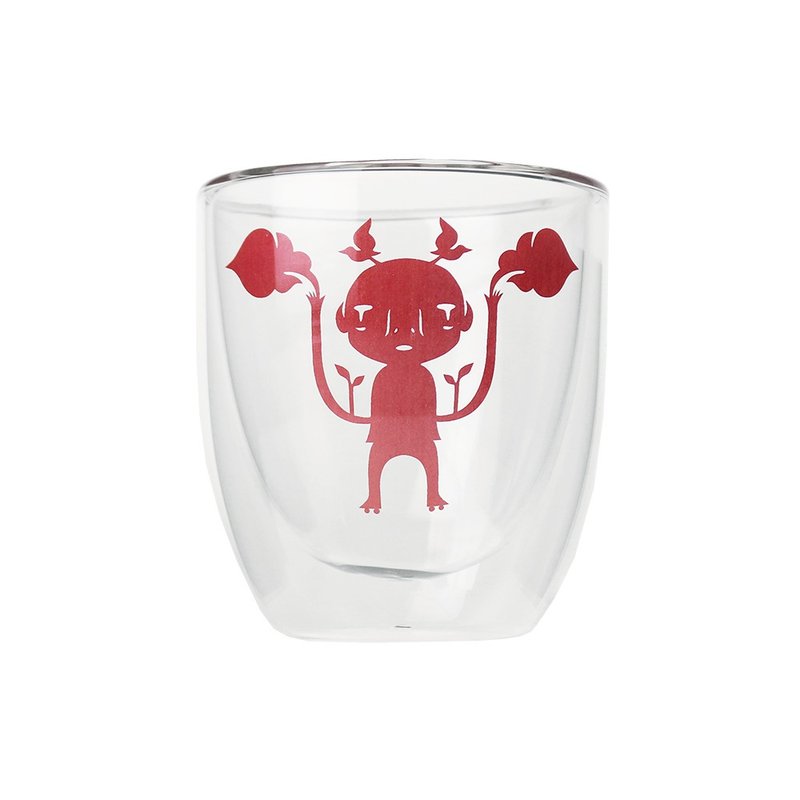 云门 X 吴耿祯 捉云儿双层杯 - 茶具/茶杯 - 玻璃 红色