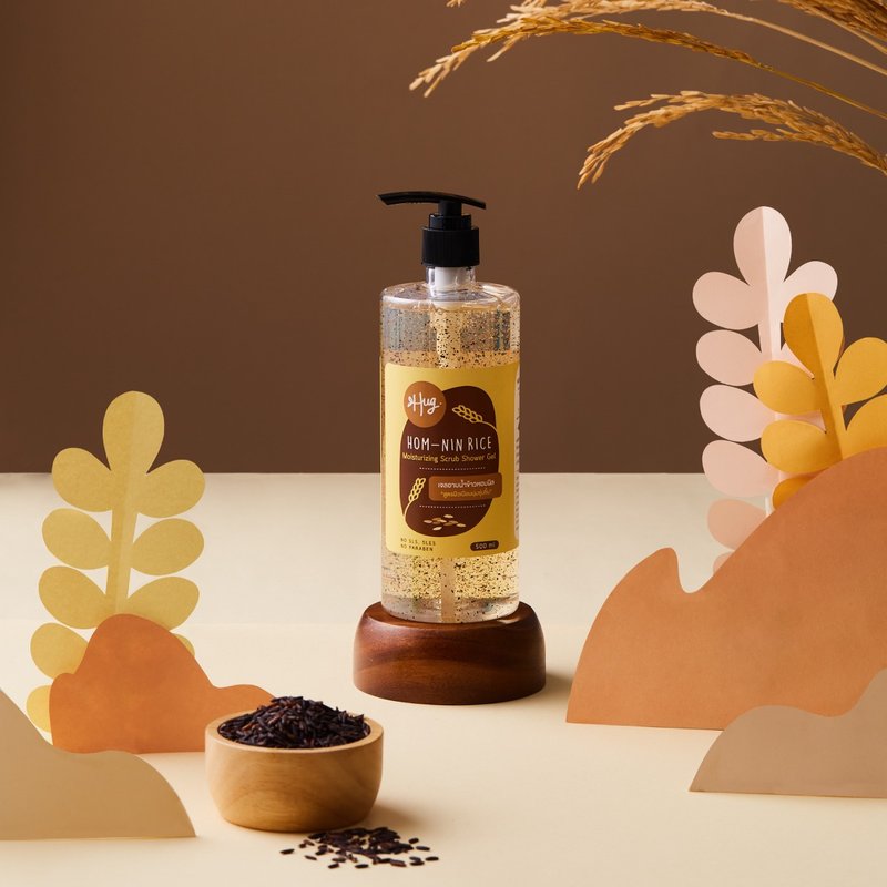 HUG : Hom-Nin 米磨砂沐浴露 — Hug Hom-Nin 米磨砂沐浴露，容量 500ml - 沐浴用品 - 其他材质 多色