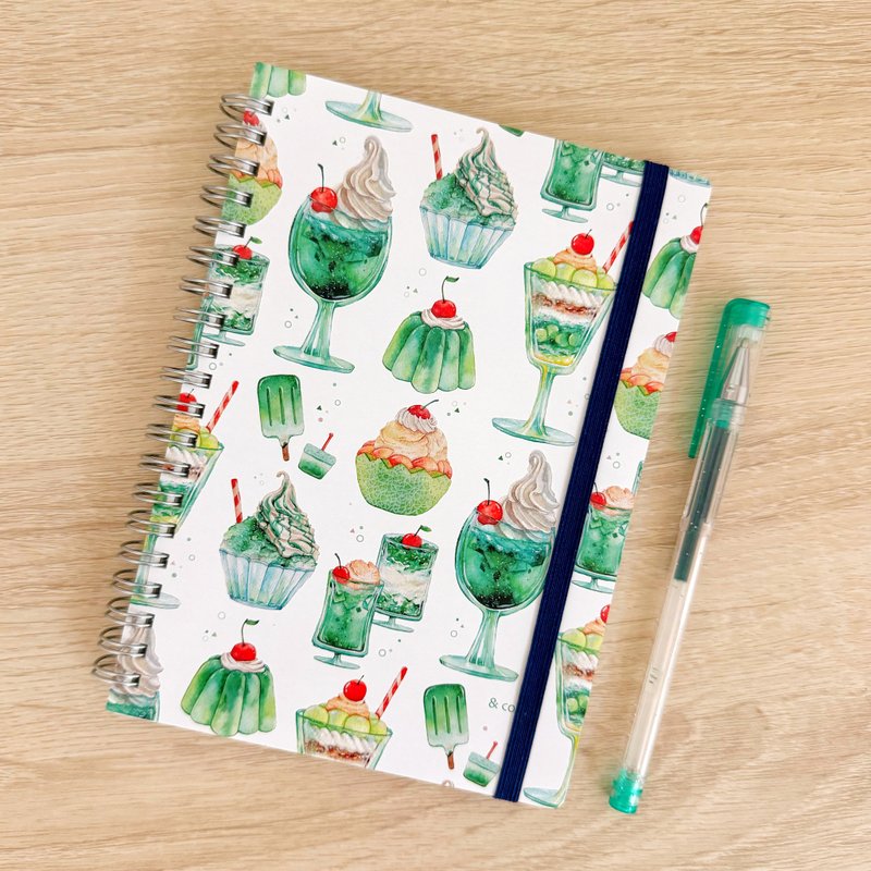 密瓜苏打 B6 环装笔记本 - 笔记本/手帐 - 纸 绿色