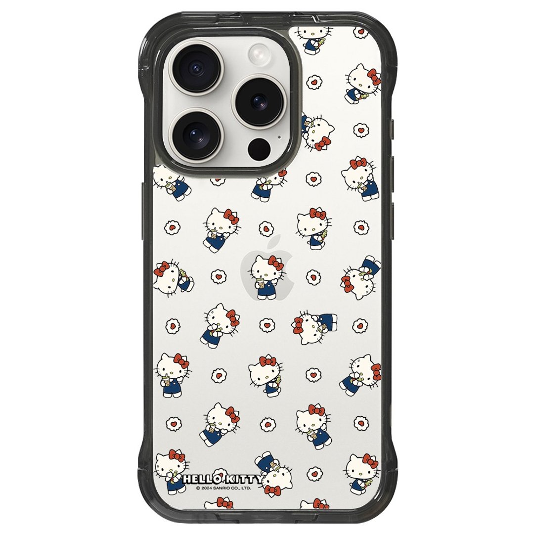 HelloKitty 私藏美食支架壳 标准透黑 iPhone16 15 14 13 Pro Max - 手机壳/手机套 - 其他材质 透明
