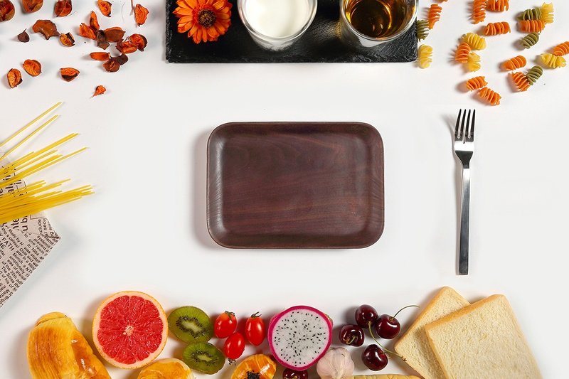 闲情 长形盘 L (核桃木) - 盘子/餐盘/盘架 - 木头 