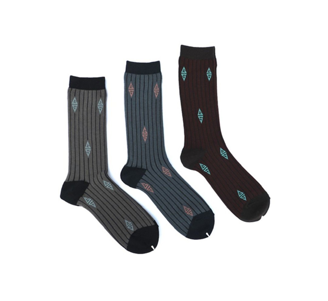 Glad Hand Gangsterville Manhattan Club Socks 黑帮条纹中筒袜组 - 其他 - 其他材质 多色