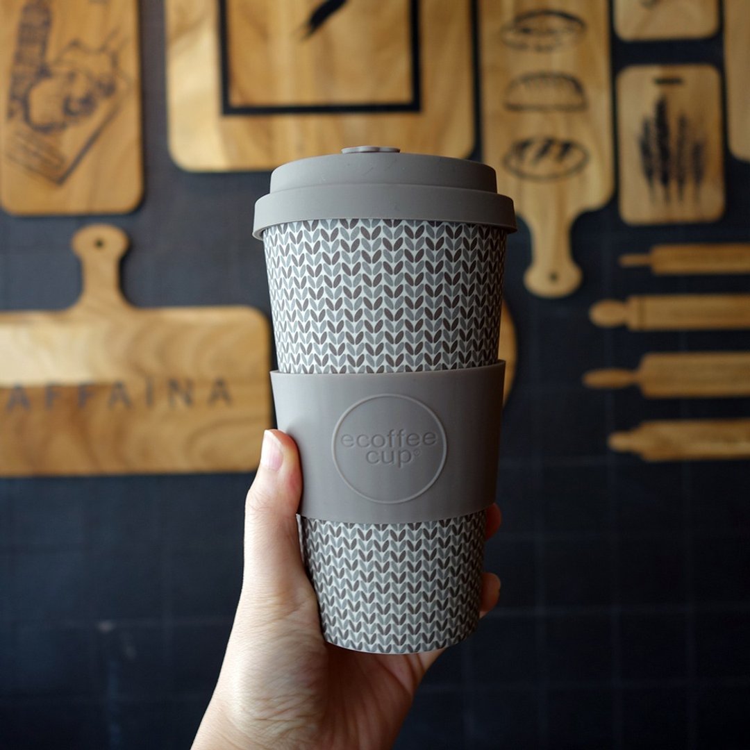 Ecoffee Cup | 16oz环保随行杯(稻穗棕) - 咖啡杯/马克杯 - 其他材质 灰色