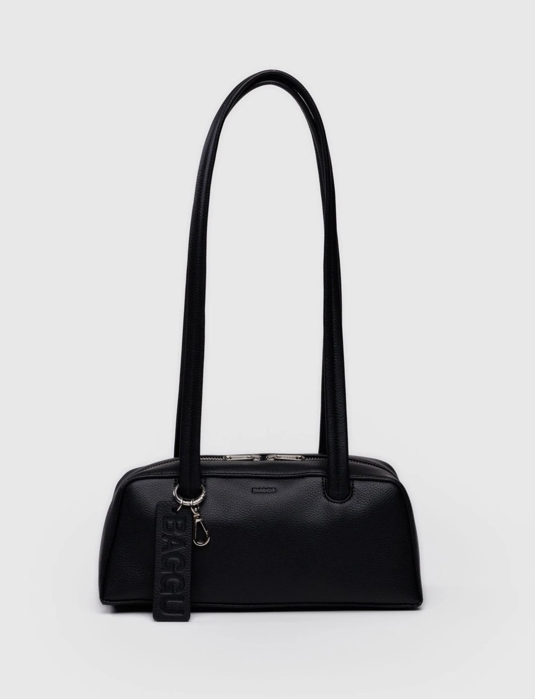 BAGGU - 回收皮革保龄球包 - 小 - 黑色 - 侧背包/斜挎包 - 防水材质 咖啡色