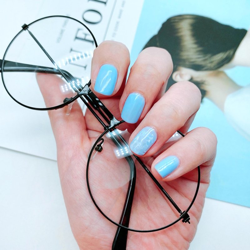 V144 邂逅雅辛托斯-蓝风铃 爱若雅光撩指甲油一步胶 - 指甲油/指甲贴 - 其他材质 蓝色