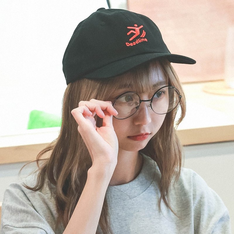 香港品牌 Deadline Fighter Club Caution Caps 棒球帽 Dad Caps - 帽子 - 棉．麻 黑色