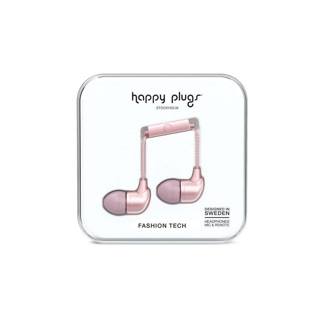 HAPPY PLUGS  IN-EAR 入耳式耳机-奢华限定款(粉色金) - 耳机 - 塑料 粉红色