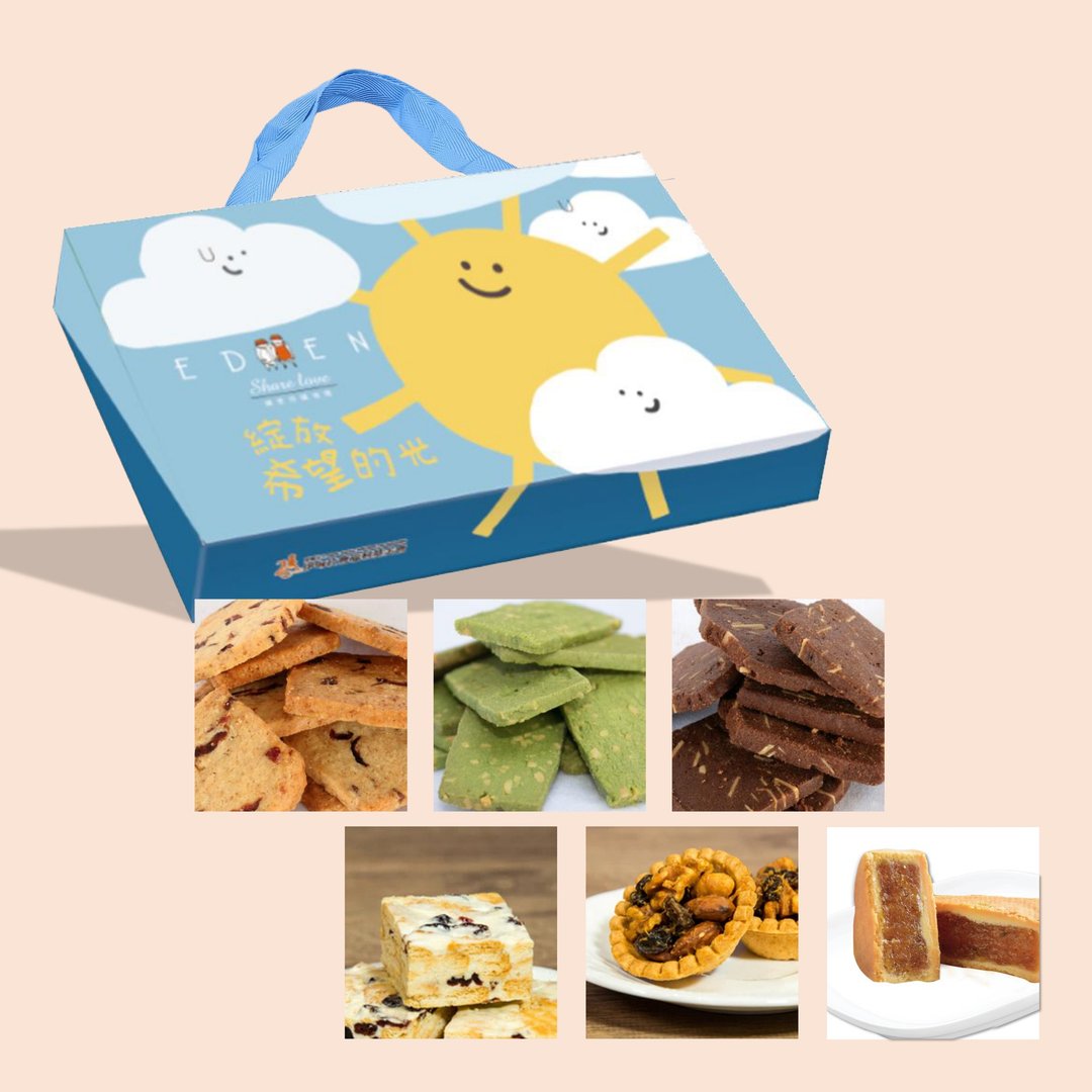 【伊甸台中迦南园】 富贵礼盒 新年礼盒 公益 1/8后出货 饼干礼盒 - 零食/点心 - 纸 多色