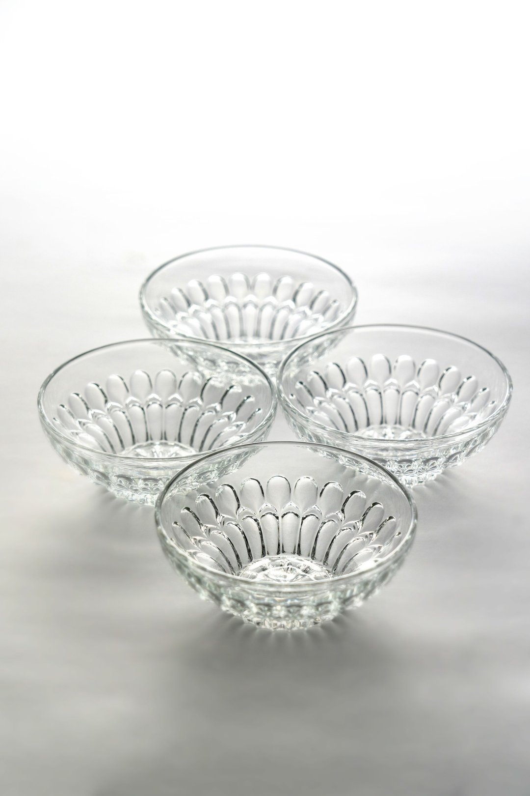 日本制 12 厘米沙拉点心碗 老玻璃 中古优品 台湾包邮 - 盘子/餐盘/盘架 - 玻璃 透明