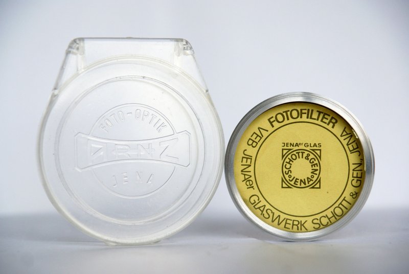 Glaswerk Schott Jena M49 滤镜 49mm 黄绿色 附盒 Arnz Foto-Optik 德国制 - 相机 - 其他材质 黄色