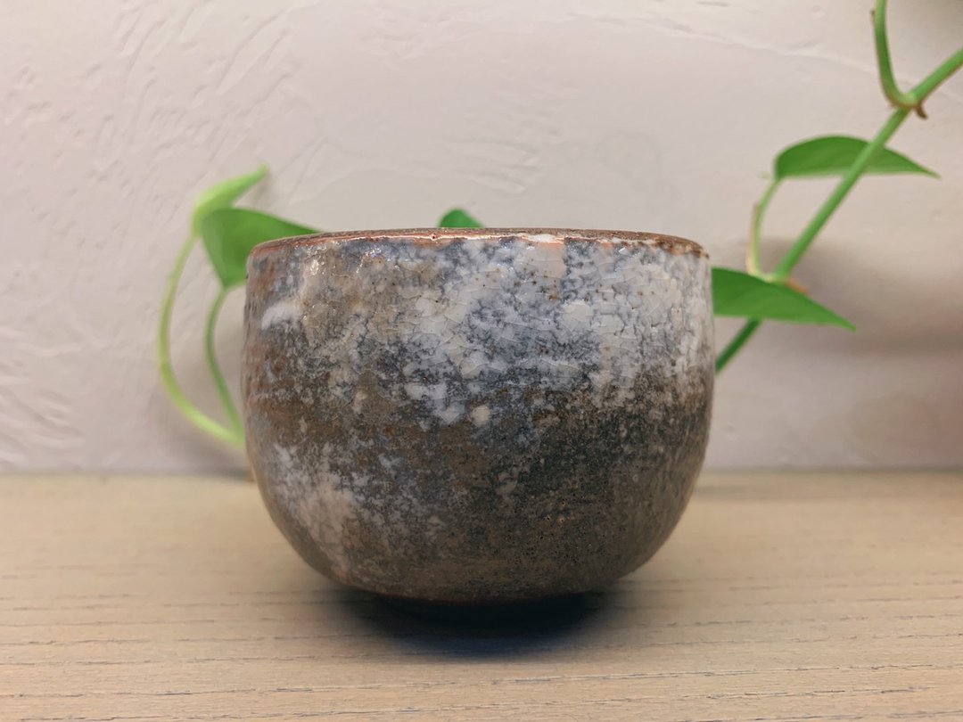 李仁嵋柴烧岩矿茶杯(外结晶萩烧版C) - 茶具/茶杯 - 陶 咖啡色