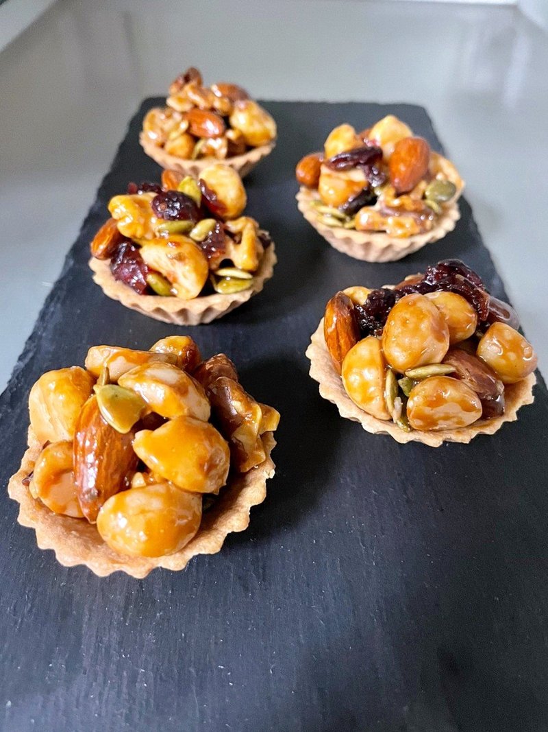 焦糖什锦坚果塔 & 香蕉盐味焦糖塔 【点品手作】 - 美食 - 新鲜食材 