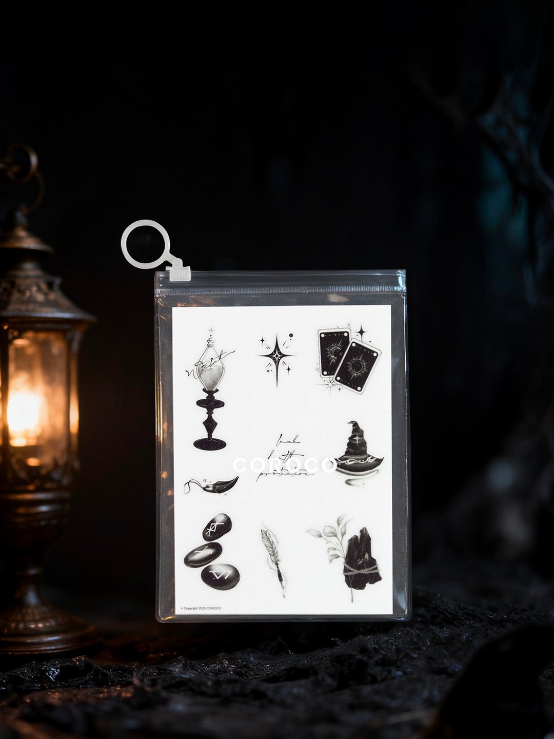 【哑光纹身贴纸】原创设计 | 刮刮纹身贴刺青贴 - Black Magic - 纹身贴 - 其他材质 