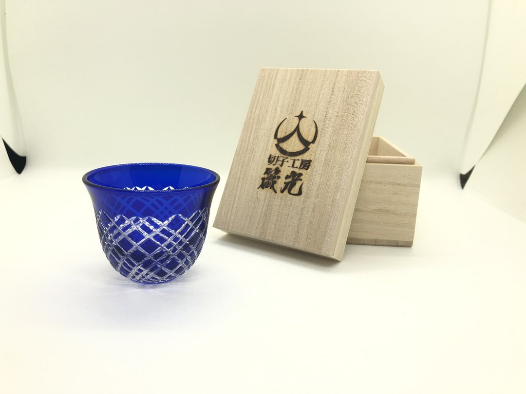 Guinomi / Kirisakura - 酒杯/酒器 - 玻璃 蓝色