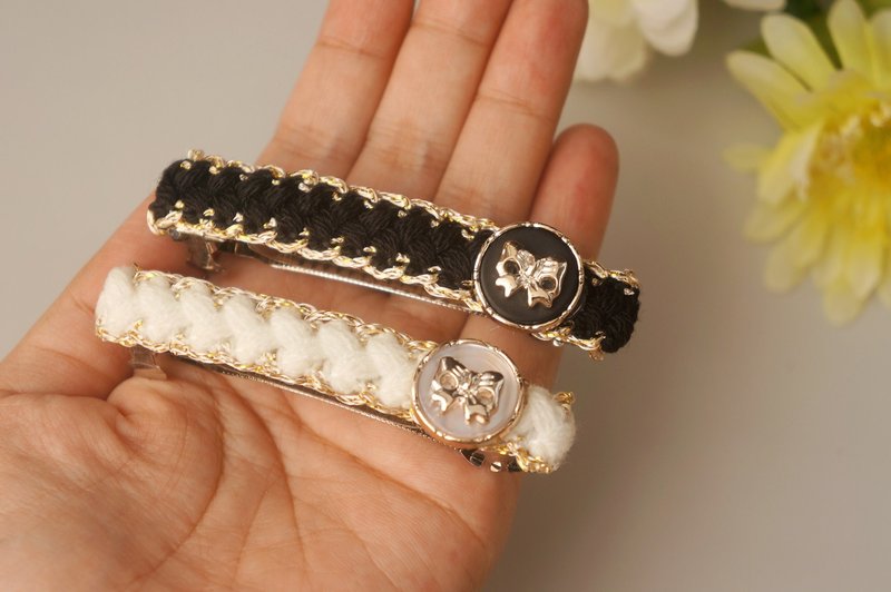 F1-自动夹弹簧夹(L&M)- 公主夹发夹浏海夹侧夹/马尾夹 香香风毛尼 - 发饰 - 其他材质 多色