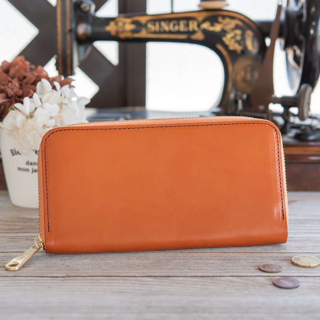 Japan manufactured cowhide ___ package Tochigi leather manufacture Sakurabak made in JAPAN handmade leather wallet - 皮夹/钱包 - 真皮 咖啡色