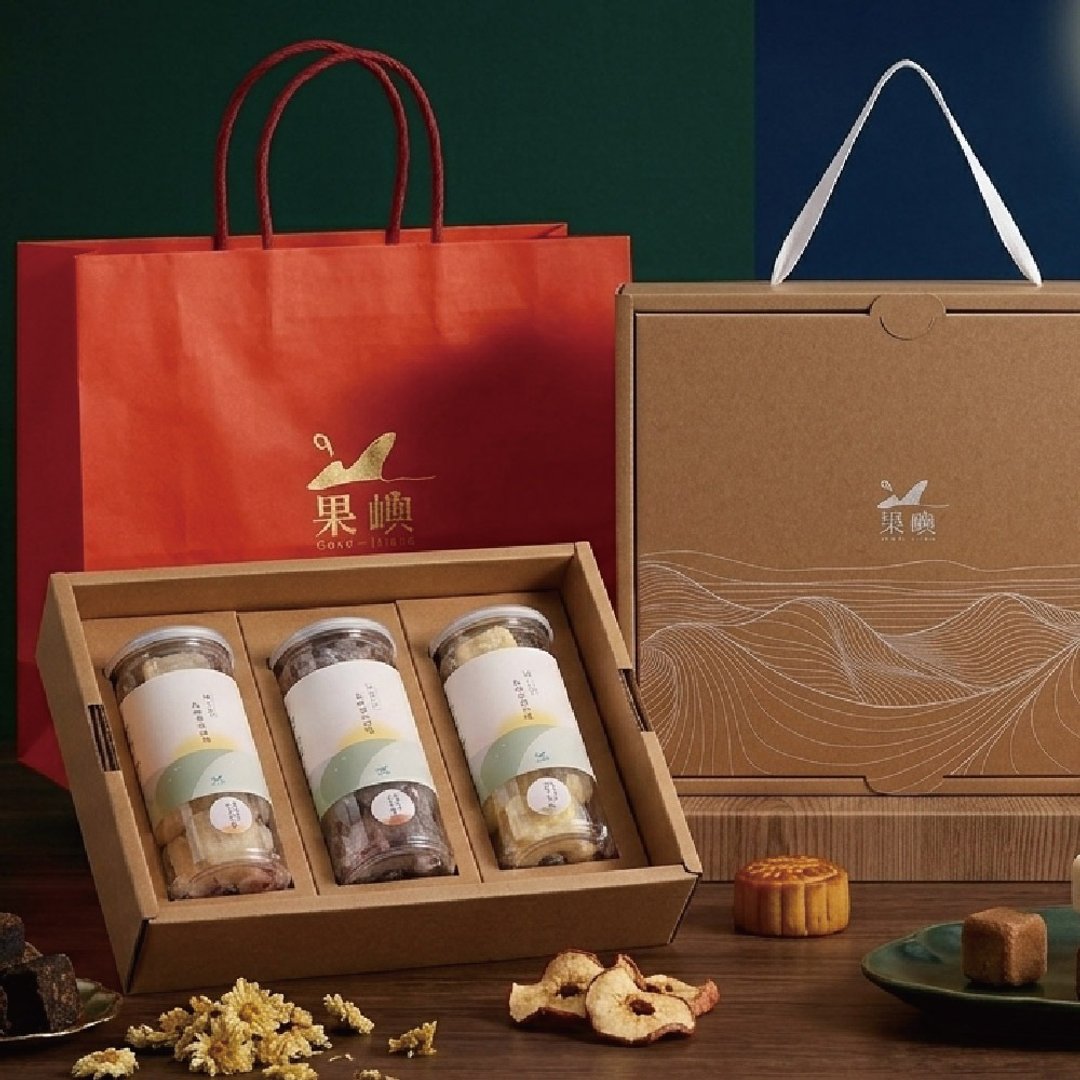 【果香福满 礼盒】岛屿果风糖砖 3 入组 - 茶 - 新鲜食材 蓝色