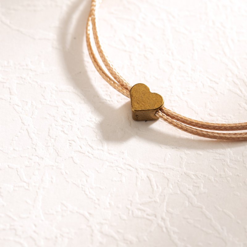 \| Charlene 莹丝手绳 |/ - 牵引款-粗线/换色换饰品。黄铜。手绳 - 手链/手环 - 其他金属 金色