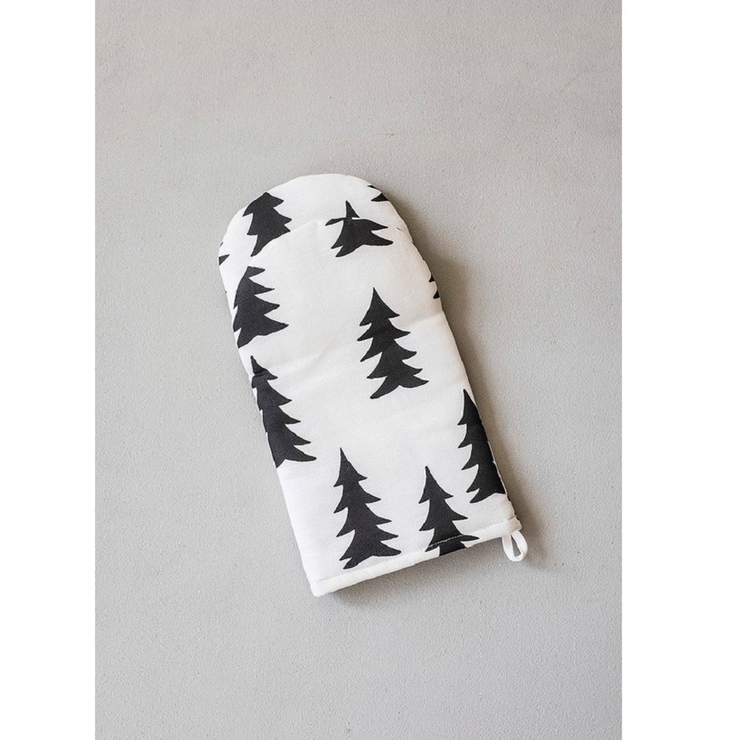 北欧设计师款 – 烤箱手套OVEN GLOVE GRAN, BLACK - 厨房用具 - 亚麻 黑色