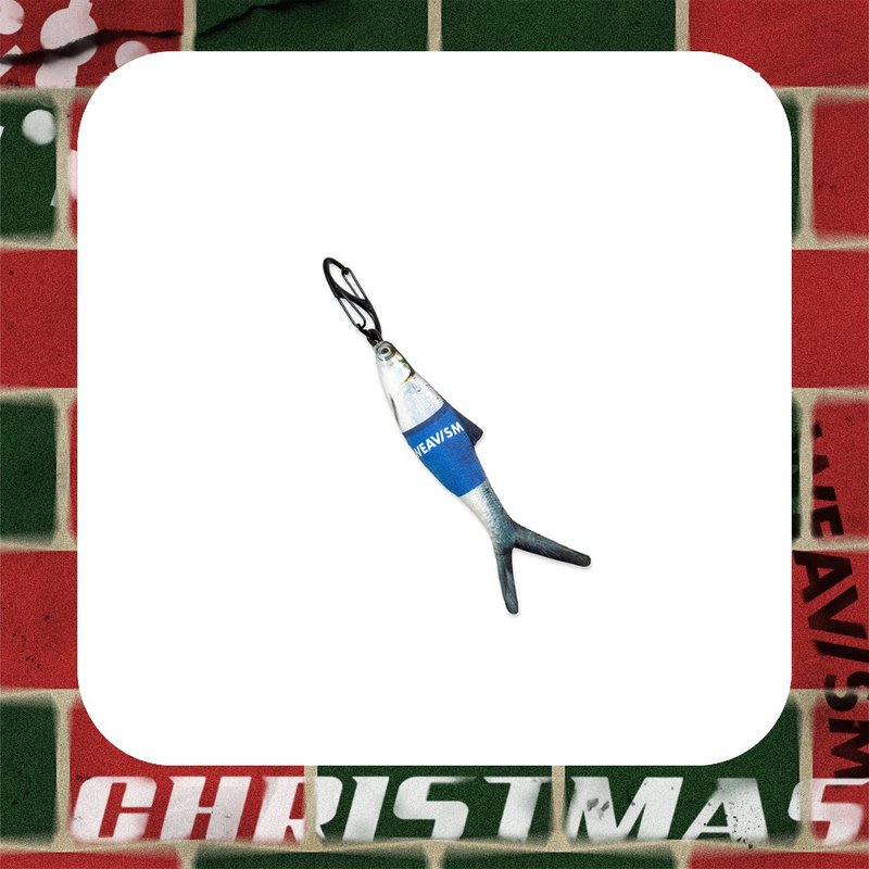 WEAVISM 虱目鱼钥匙吊饰 - 钥匙链/钥匙包 - 棉．麻 灰色