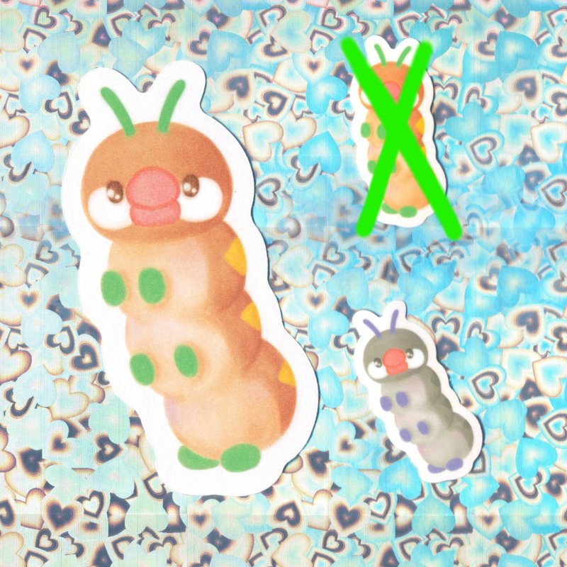 核心很强的文鸟虫虫书签/银文鸟虫虫贴纸 - 书签 - 纸 