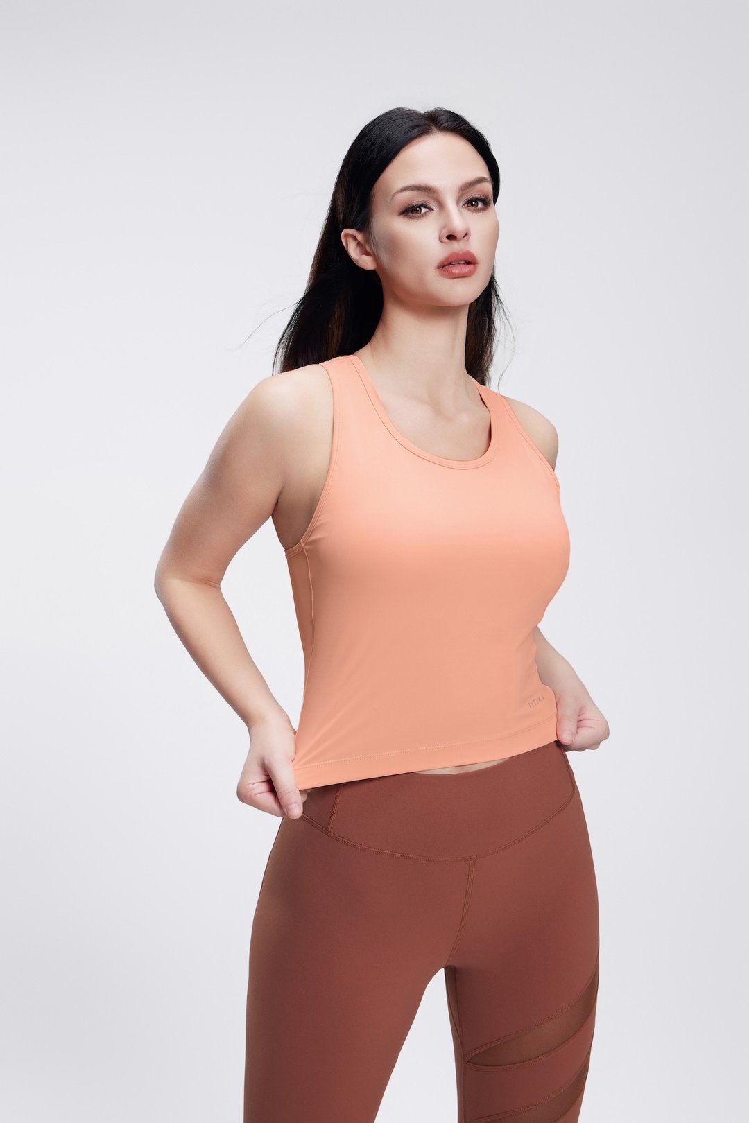 Crossed Back Sports Tank - 女装运动衣 - 尼龙 