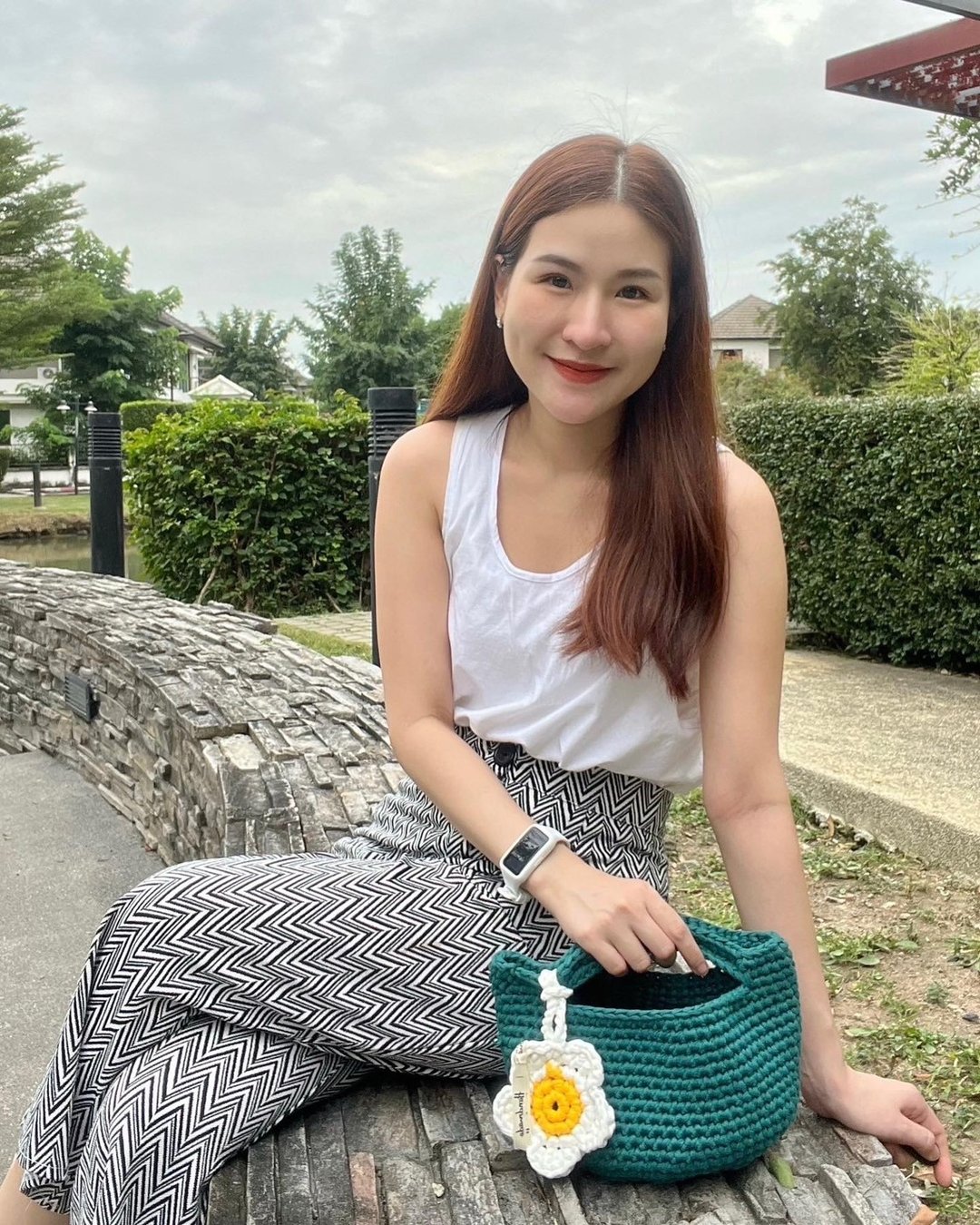 Crochet t-shirt yarn : Pop - 手提包/手提袋 - 聚酯纤维 绿色