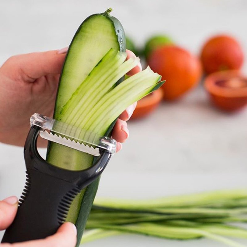【pinkoi限定超值组合】OXO Y型刨丝刀+Y型蔬果削皮器 - 厨房用具 - 不锈钢 灰色