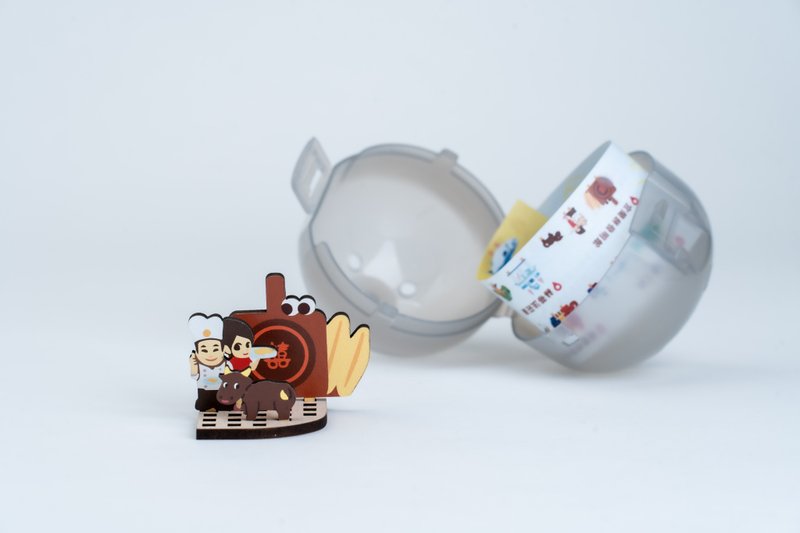 OPEN City-玩转宜兰扭蛋-第一弹-宜兰饼发明馆 - 摆饰 - 木头 