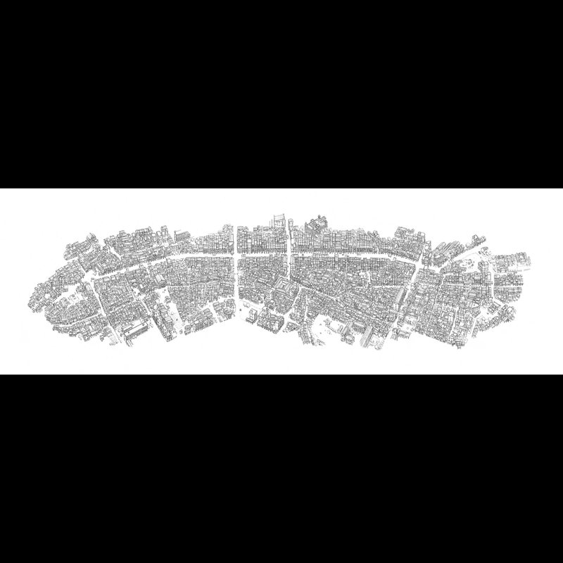 历史鹿港镇  限量版美术印刷品 - 墙贴/壁贴 - 纸 白色