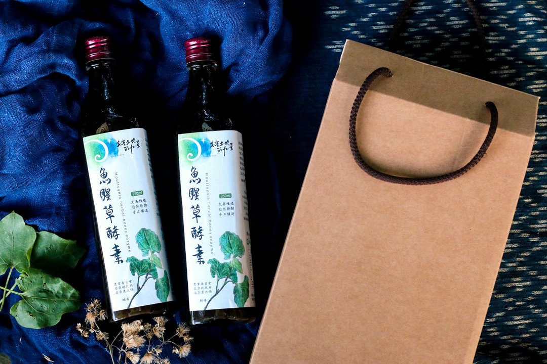 【天然防御】自栽手酿 两年发酵 鱼腥草酵素 500ml二入提盒定制 - 醋/水果醋 - 浓缩/萃取物 绿色