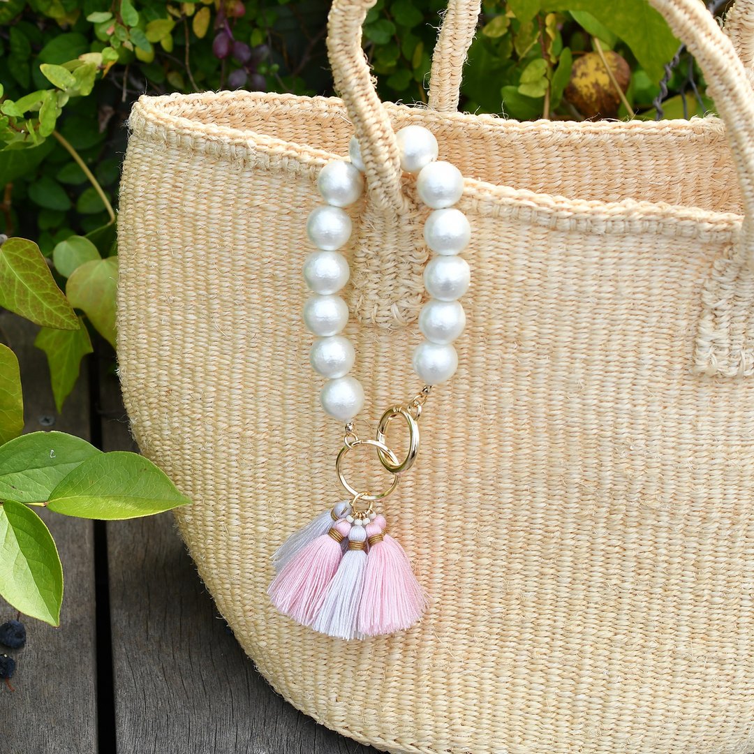 秋色流苏钥匙圈 / Key Tassel /Autumn - 吊饰 - 压克力 粉红色