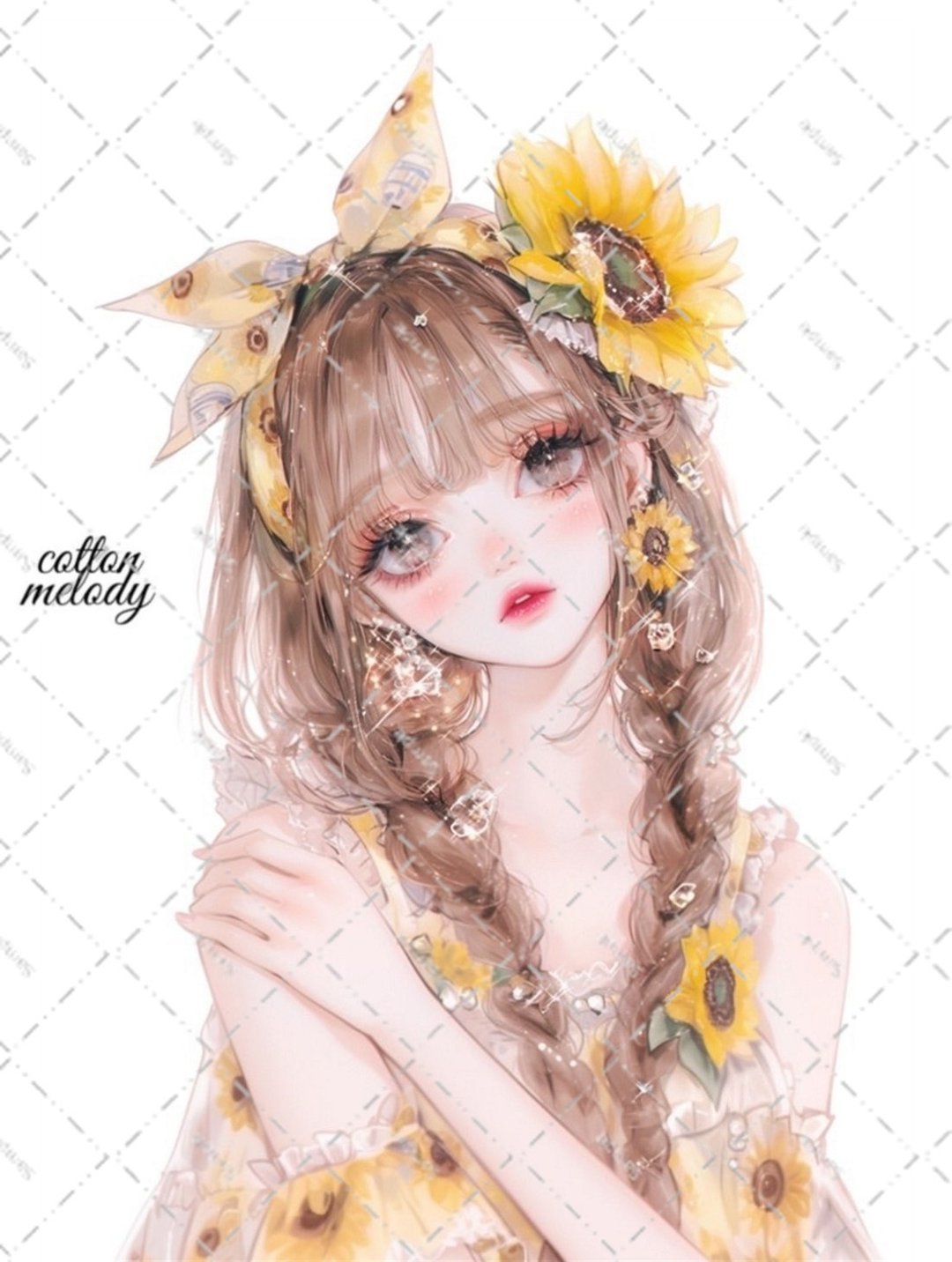 original sticker no.6144 人物贴纸 原创贴纸 人物贴纸 女孩贴纸 原创人物贴纸 - 贴纸 - 纸 