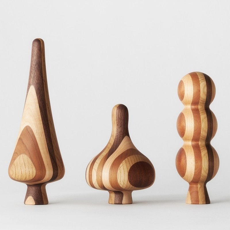 KiKiKi Karimoku -森林摆饰 日本制 实木 交换礼物 疗愈小物 - 摆饰 - 木头 