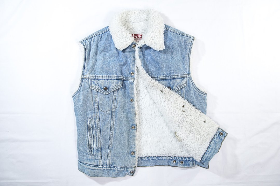 3thclub铭仁棠 Levis 牛仔铺棉背心 vintage SEPA-009 - 女装背心 - 棉 蓝色