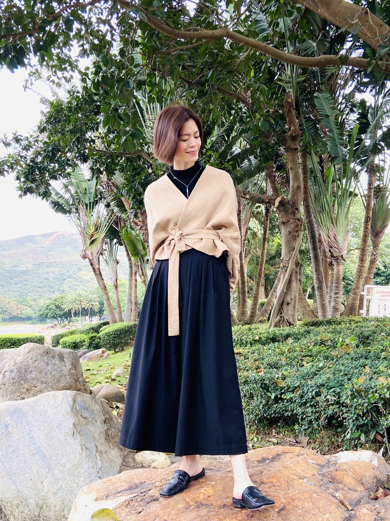 COLE COOL简约和风高质小外套日本面料 - 女装休闲/机能外套 - 棉．麻 卡其色