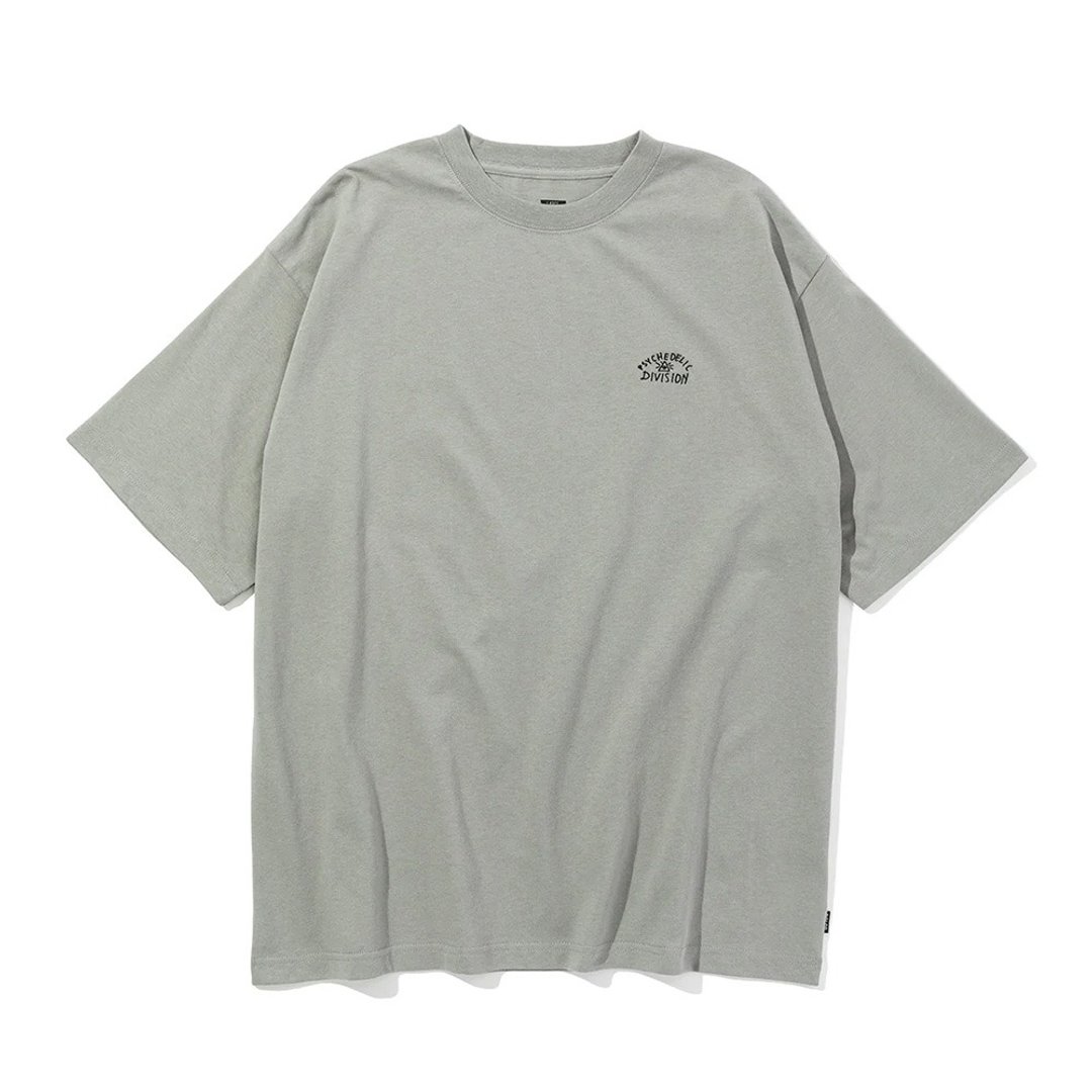 日本限定POLER PSYCHEDELIC RELAX FIT TEE 彩虹山形眼宽版T / 灰 - 男装上衣/T 恤 - 棉 灰色