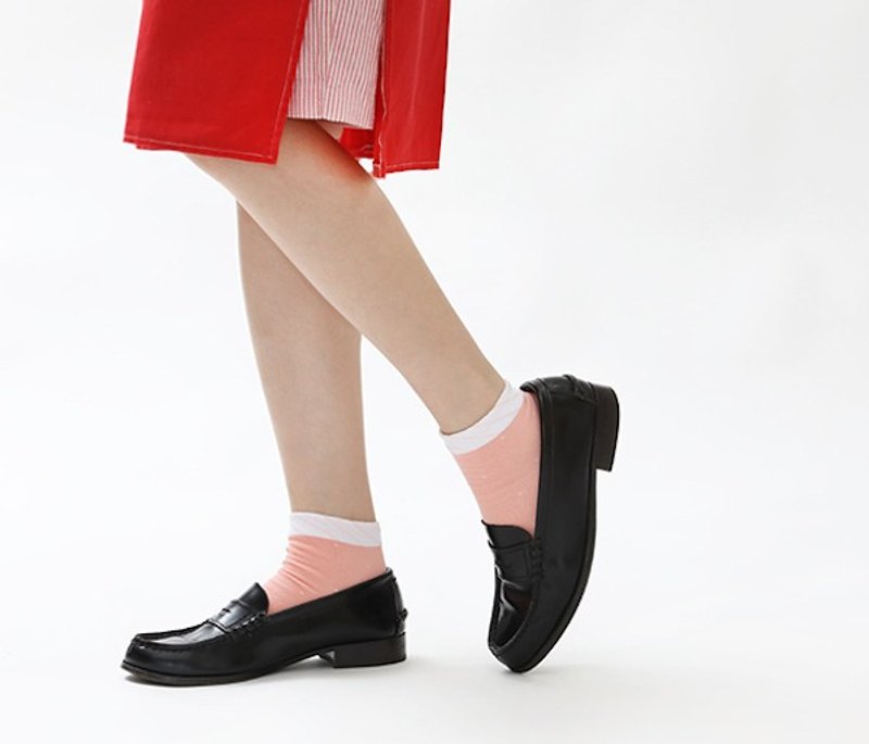 海面上在下雨1/2袜 - 袜子 - 棉．麻 蓝色