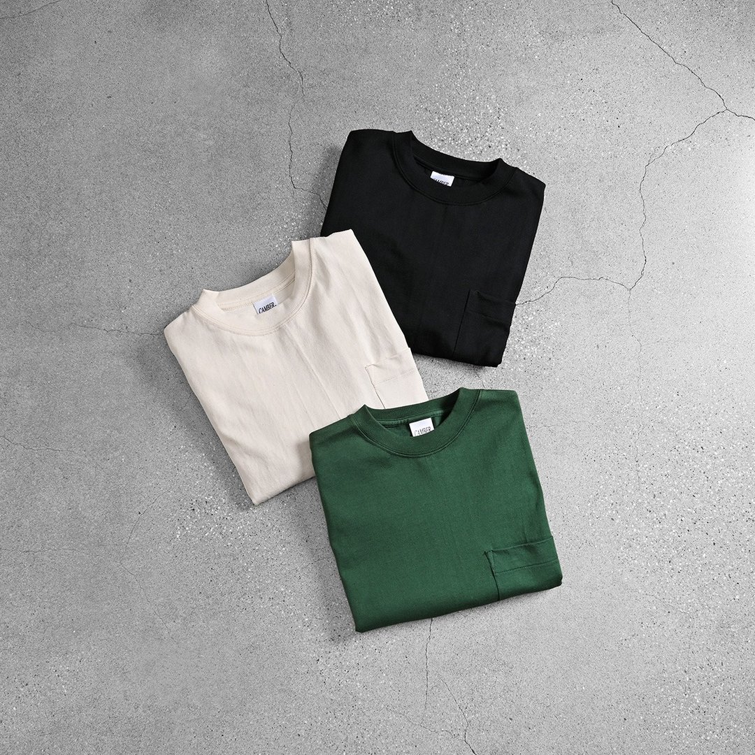CAMBER 美制短Tee (8oz 口袋款) / Vintage 古着 - 男装上衣/T 恤 - 棉 多色