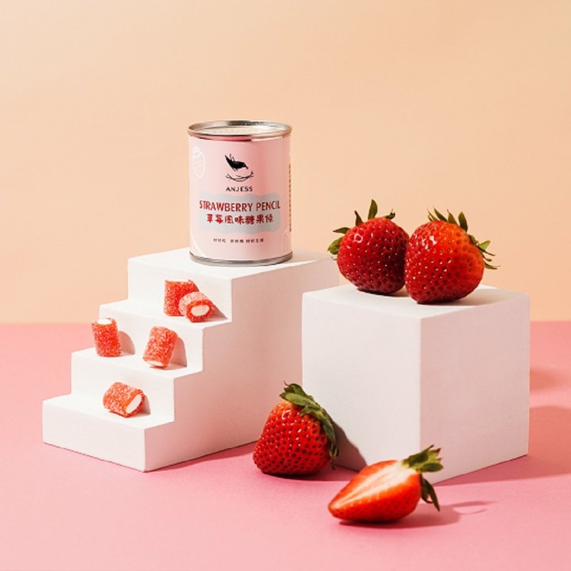 婚礼小物 | 西班牙零嘴随享罐 / 草莓味糖果条 【3罐1组】 - 零食/点心 - 浓缩/萃取物 
