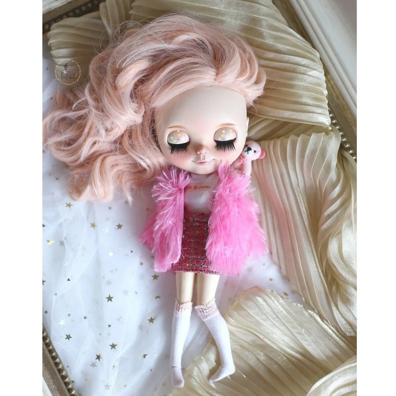 Dolls outfit for Neo Blythe /Fashion Autumn Winter Warm fur Coat. - 其他 - 棉．麻 