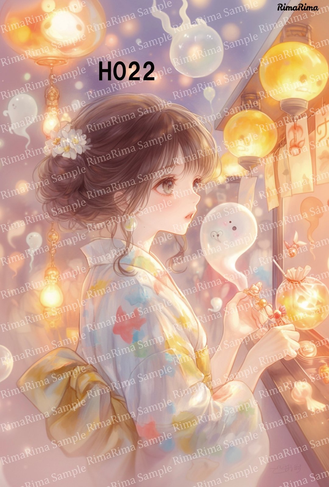 H022 原创贴纸 原创人物贴纸 贴纸 标签 RimaRima - 贴纸 - 纸 