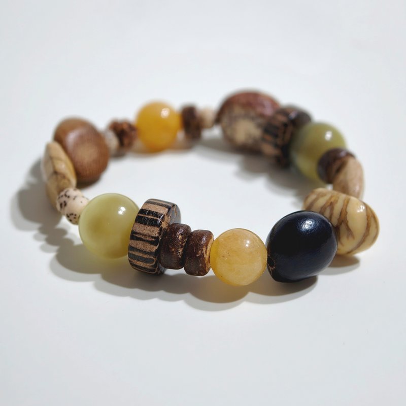 青苔之上/新中式菩提子森系幸运正念手链 - 手链/手环 - 其他材质 多色