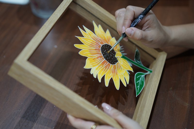 IARTS 热门原创透明系手绘框－菊科花卉系列 一人成行 - 插画/绘画/写字 - 压克力 