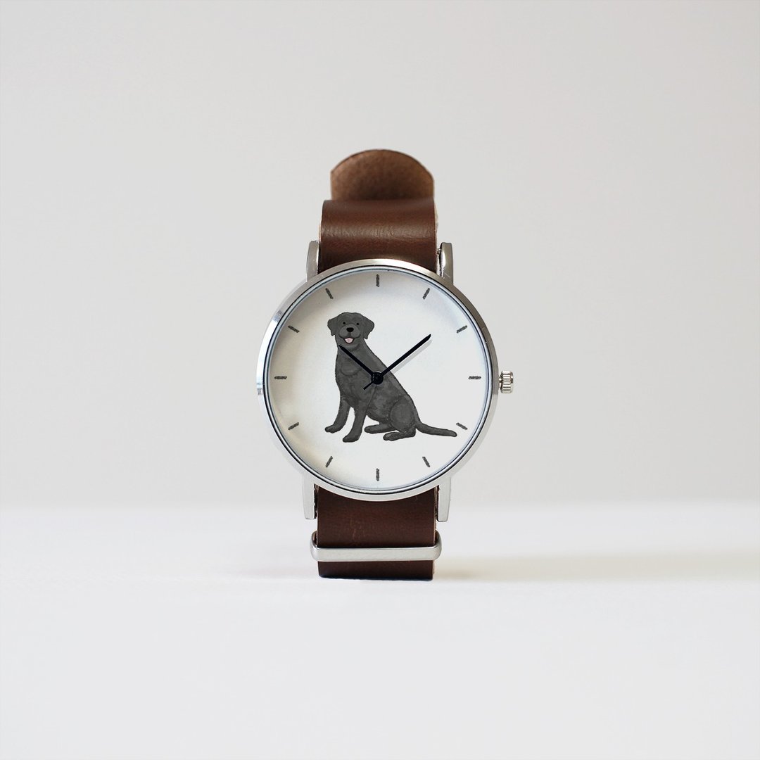 black labrador watch - 女表 - 其他金属 黑色