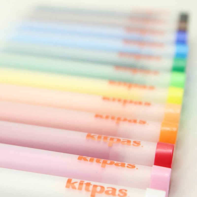 Kitpas kids 12色笔套蜡笔组 - 其他书写用品 - 蜡 多色