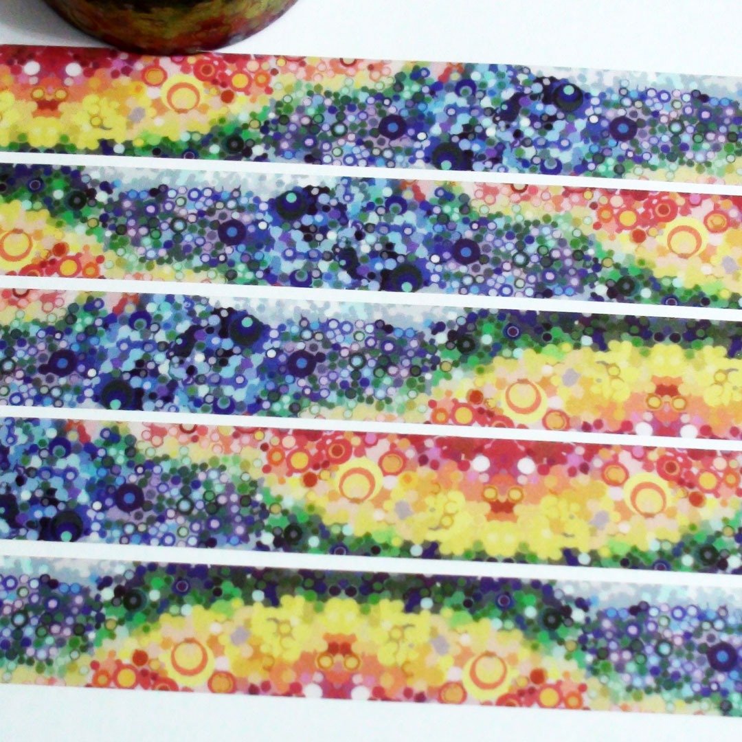 麒麟纸胶带 彩虹玻璃砂 - 纸胶带 - 纸 