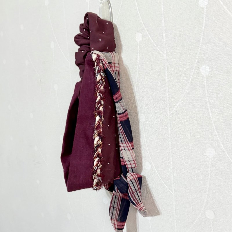 多用绑带松紧发带/ 口罩减压 蝴蝶结宽版头巾领巾 蕾丝头带发饰 - 发带/发箍 - 其他材质 卡其色