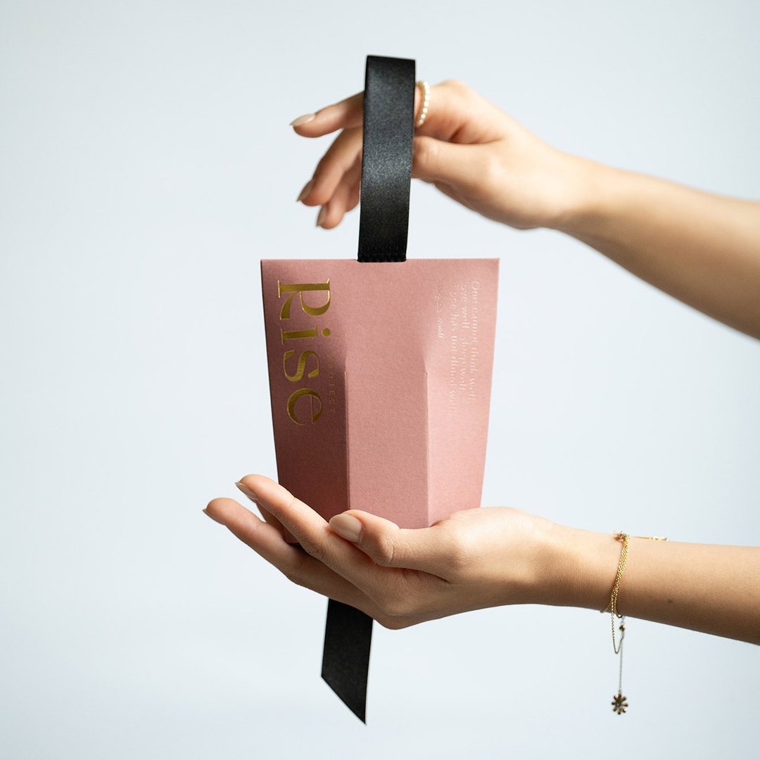 RISE【发芽喜米】烟熏玫瑰 10 入 超越婚礼小物 企业赠礼小礼盒 - 五谷杂粮/米 - 新鲜食材 粉红色