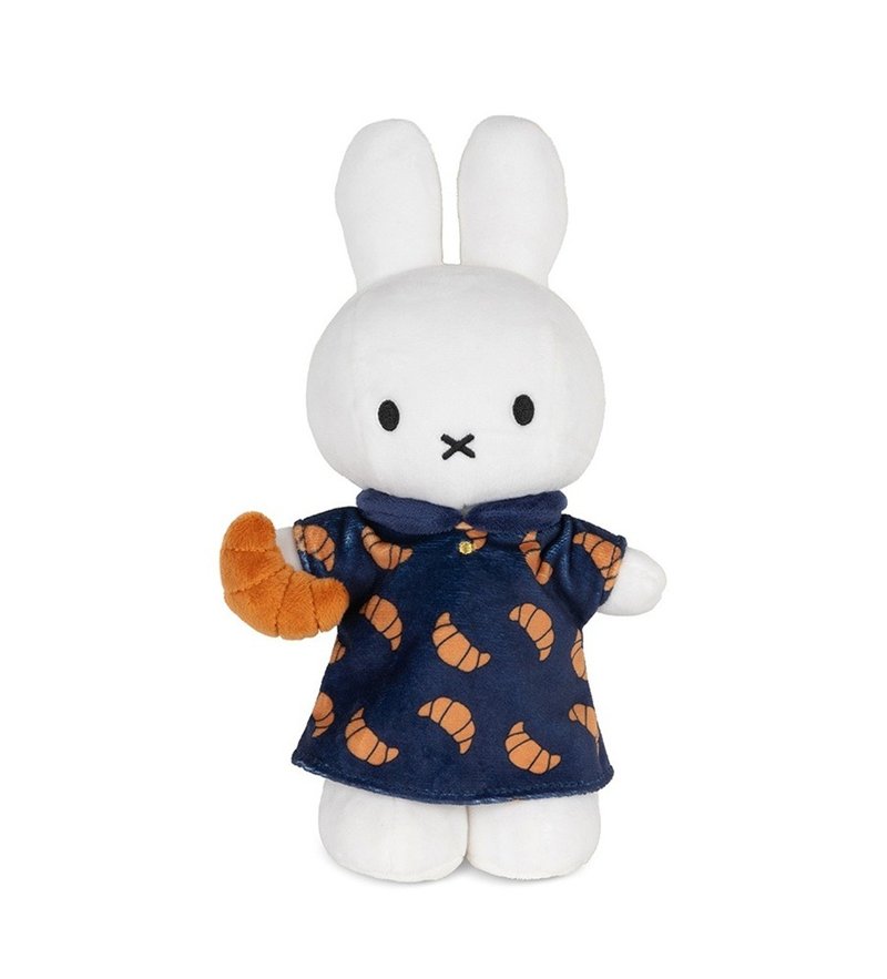 荷兰 Bon Ton Toys | Miffy 米飞兔 娃娃 可颂 洋装 24cm - 玩偶/公仔 - 其他材质 蓝色